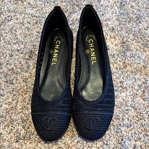 CC Black Knit Flats